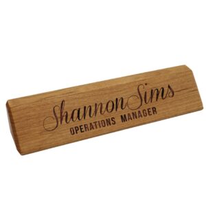 Bamboo Table Name Plate