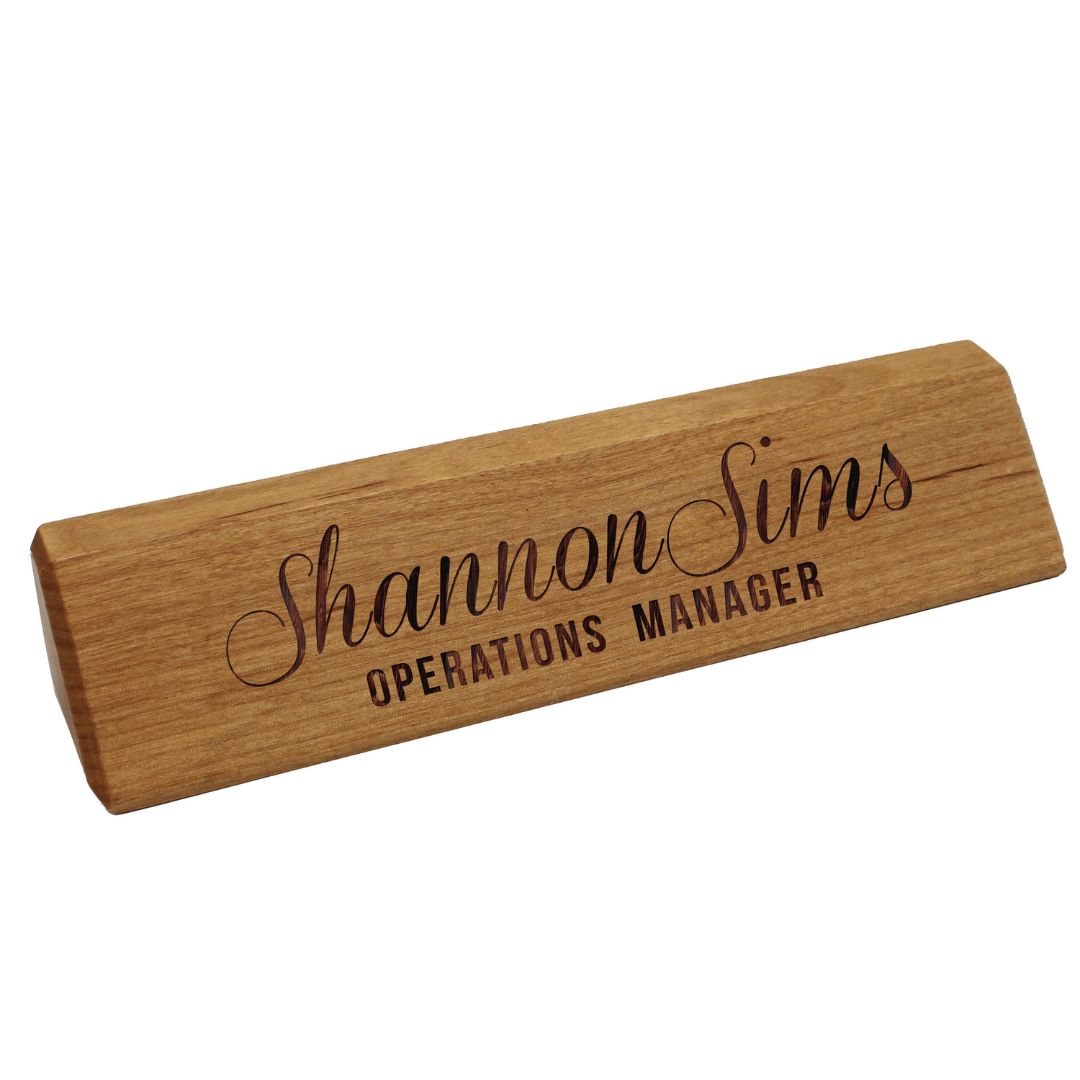 Bamboo Table Name Plate